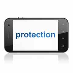 安全概念保护智能手机