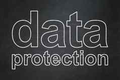 安全概念数据保护黑板背景