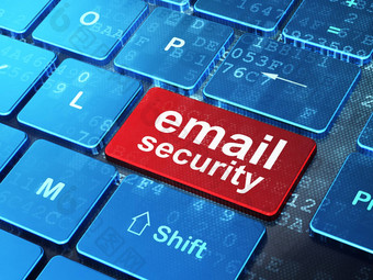 安全概念电子邮件安全电脑键盘背景