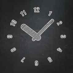 时间轴概念时钟黑板背景