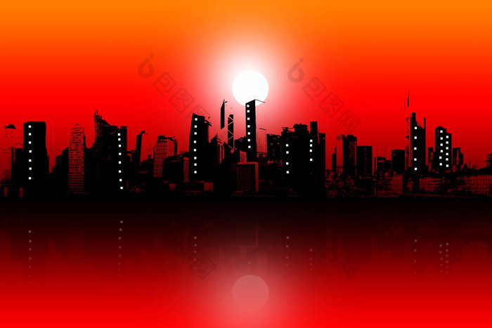 下降城市图片-包图网企业站