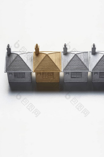黄金模型房子行灰色