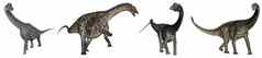 侏罗纪蜥脚类动物恐龙渲染