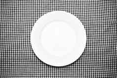空菜厨房毛巾黑色的白色颜色语气风格