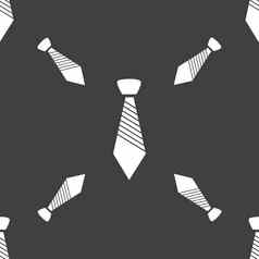领带标志图标业务衣服象征无缝的模式灰色的背景
