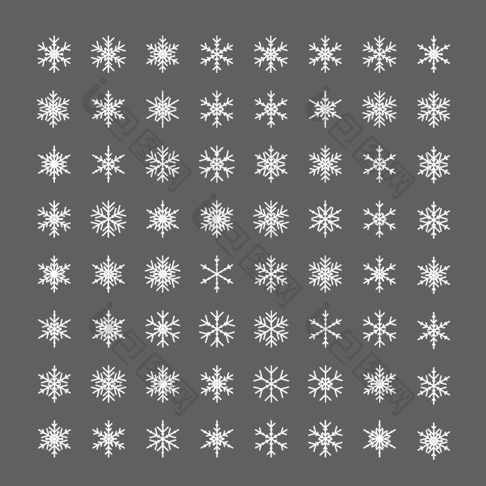 雪花图标行雪片冰png下载-包图网