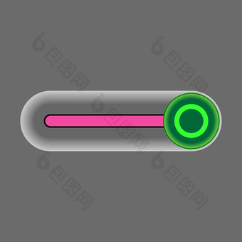开关切换滑块风格权力按钮粉红色的黑色的按钮轮灰色背景按钮随信附上绿色圆灰色背景图片
