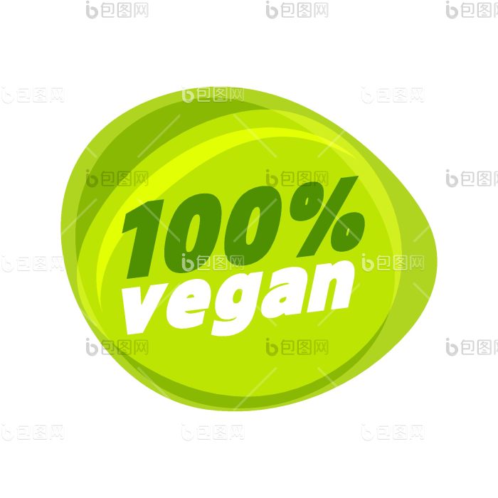 素食主义者标志素食主义者产品标签png下载-包图网