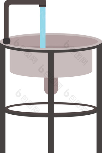 水槽运行水平颜色向量对象图片