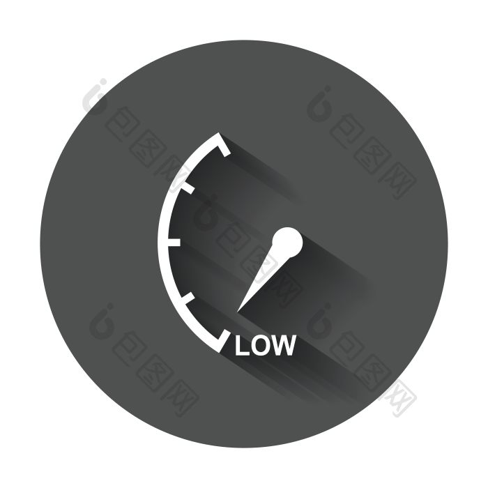 速度计转速表燃料低水平图标平向量插图长影png下载-包图网