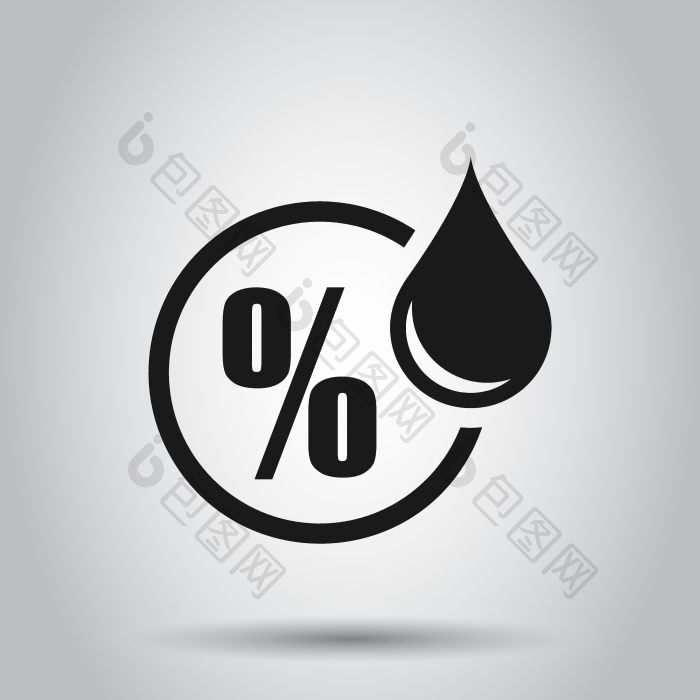 湿度图标平气候向量插图孤立的温度png下载-包图网