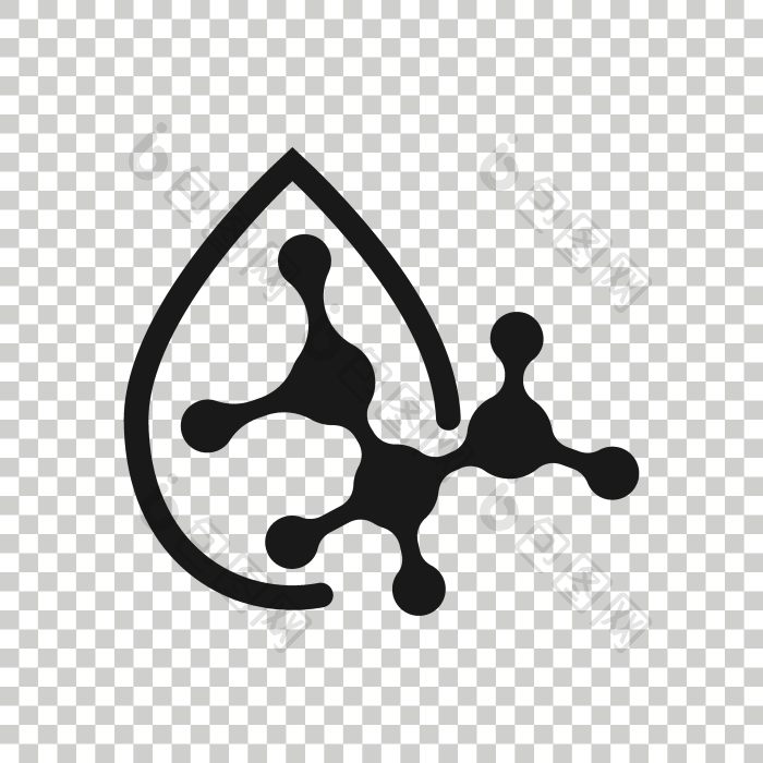 酸分子图标平太太向量插图孤立的背png下载-包图网