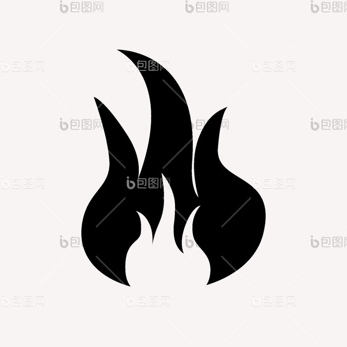 火火焰图标的图标孤立的火火焰png下载-包图网