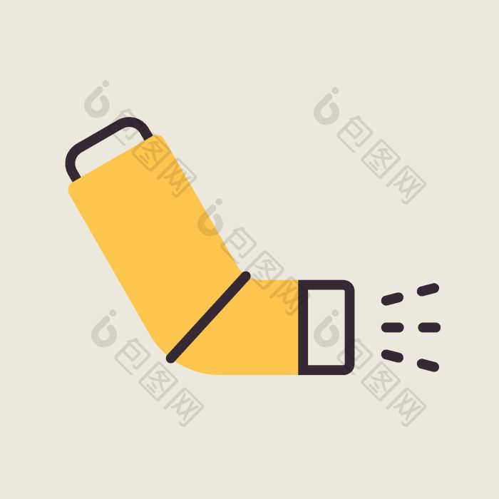 哮喘吸入器向量图标医疗标志png下载-包图网