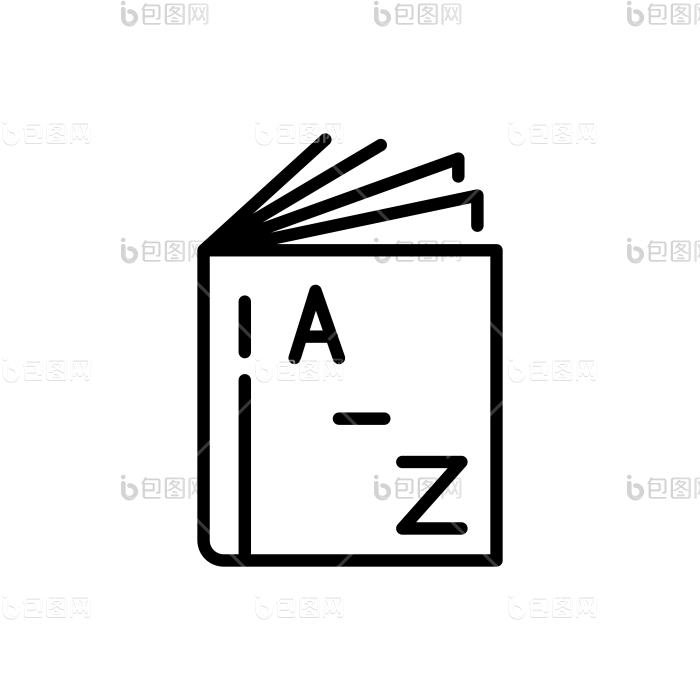 术语表词汇表行图标的大纲图标语法英语png下载-包图网