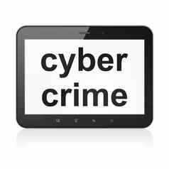 安全概念网络犯罪平板电脑电脑