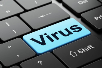 保护概念病毒电脑键盘背景