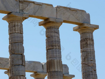 寺庙波塞冬苏尼翁希腊