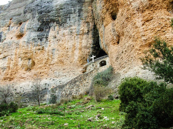 岩石修道院科林斯希腊