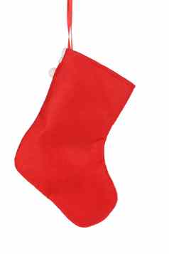 装饰圣诞节红色的袜子