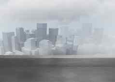 城市景观雾