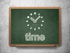 时间轴概念时钟时间黑板背景