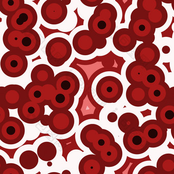 红色的细胞模式