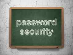 隐私概念密码安全黑板背景