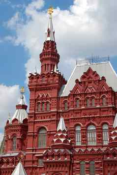 建筑历史博物馆红色的广场莫斯科