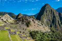 “马丘比丘比丘废墟秘鲁安第斯山脉库斯科秘鲁