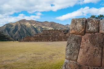 chincheros废墟秘鲁安第斯山脉库斯科秘鲁