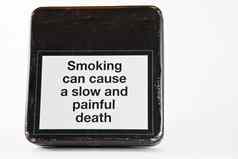 警告标志吸烟杀死