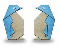 折纸夫妇企鹅