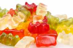 橡皮糖熊色彩斑斓的果冻熊糖果集