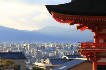 kyomizu寺庙冬天季节《京都议定书》日本