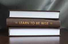 学习明智的书概念