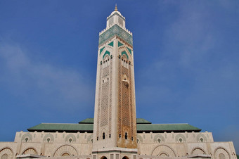 哈桑清真寺位于卡萨布兰卡最大<strong>上课</strong>了
