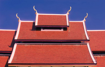 瓷砖屋顶achitecture佛教寺庙