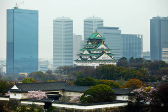 大阪城堡商业区日本