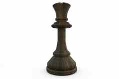 黑色的女王国际象棋一块