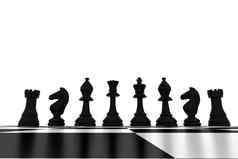 黑色的国际象棋块董事会