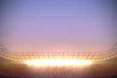 大足球体育场紫色的天空
