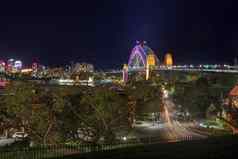 悉尼新南威尔士州澳大利亚6月悉尼港口桥