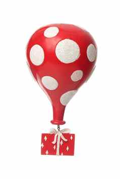 红色的礼物气球