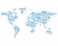 世界地图业务单词