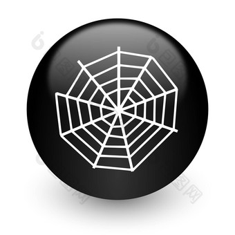 蜘蛛网络黑色的光滑的互联<strong>网图</strong>标
