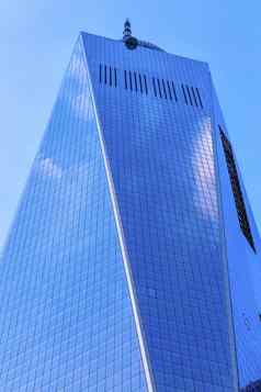 世界贸易中心玻璃摩天大楼纽约