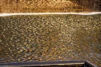 纪念池喷泉瀑布纽约