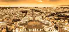 圣彼得的广场梵蒂冈罗马意大利