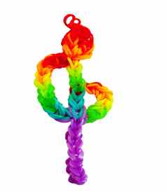 三冠王谱号使色彩斑斓的彩虹织机橡胶乐队